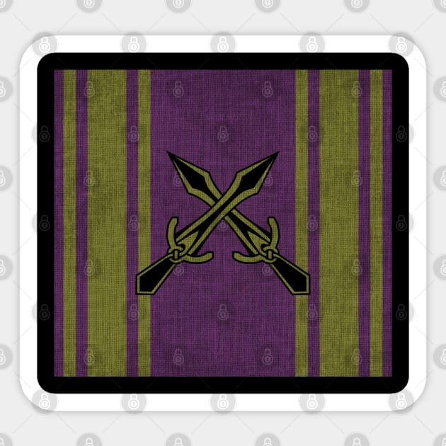 TES Tapestry 13 - Flag of Riften Sticker by Cleobule